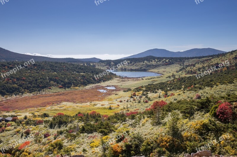 Fukushima Mountain Azumayama Issaikyozan Kamanuma