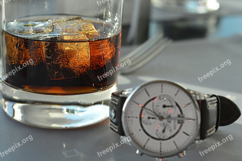 Drink Clock Cola Restaurant Luxury