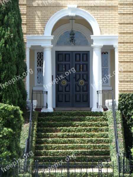 Stairs Door House Building Architecture