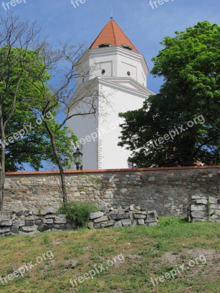 Tower Castle Bratislava Slovakia Old Town