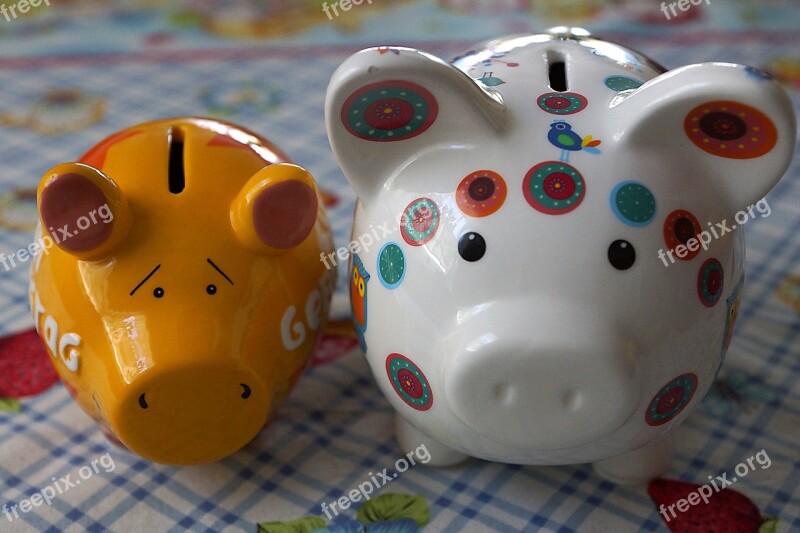 Piggy Bank Money Porcelain Free Photos