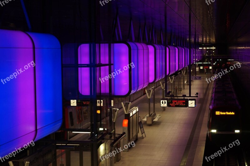 Harbour City Hamburg City Ubahn Lights Game