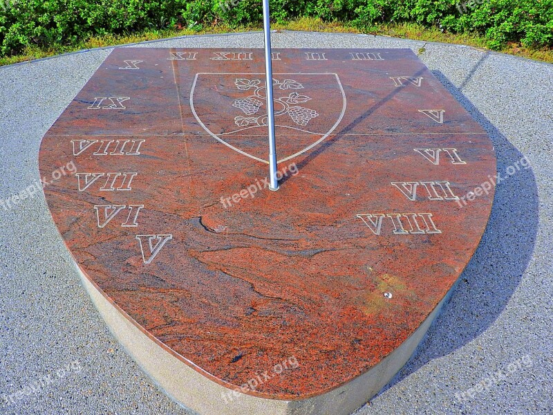 Sundial Marble Slab Roman Numbers Free Photos