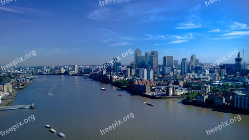 Sky London Thames Skyline Free Photos