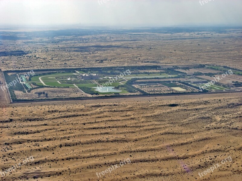 Oasis Arabia Sharjah Approach Desert