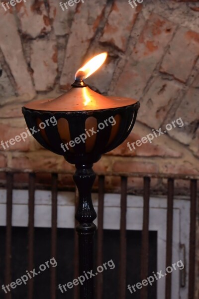 Oil Lamp Flame Lamp Fire Bill