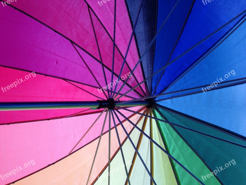 Umbrella Colourful Colours Free Photos