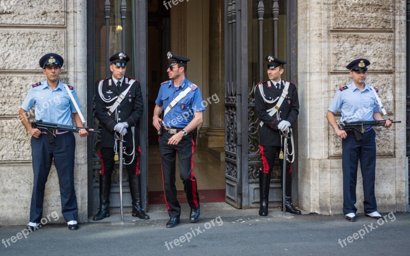 Carabinieri Honor Guard Rome Italy Free Photos