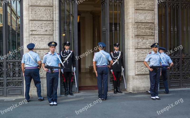 Carabinieri Honor Guard Rome Italy Free Photos