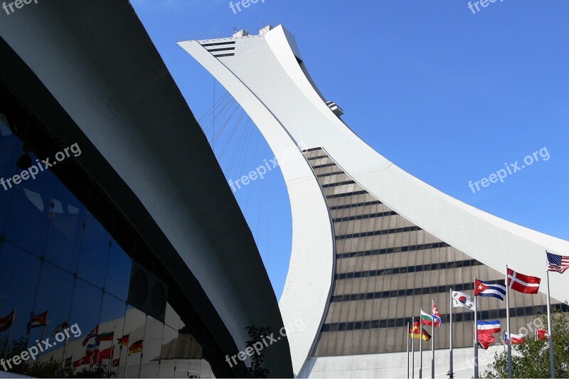 Canada Montreal Biodome Olympic Stadium Architecture