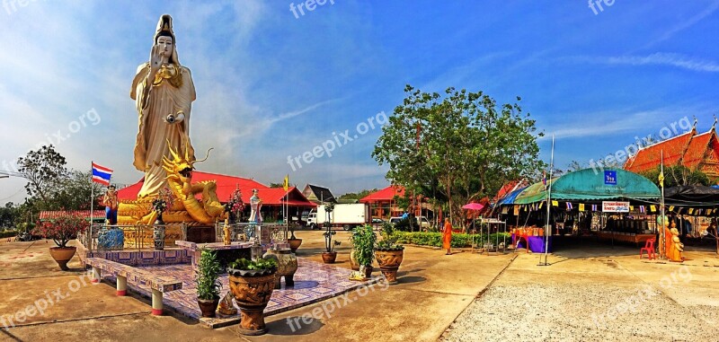 Guanyin Temple Nophaket Bangkok Pathum Wan Thailand Free Photos