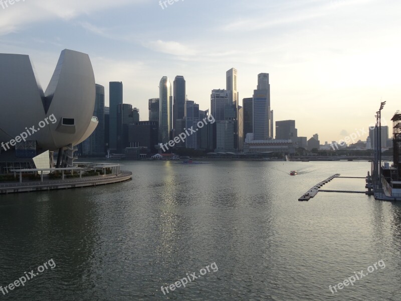 City Singapore Asia City State Pier