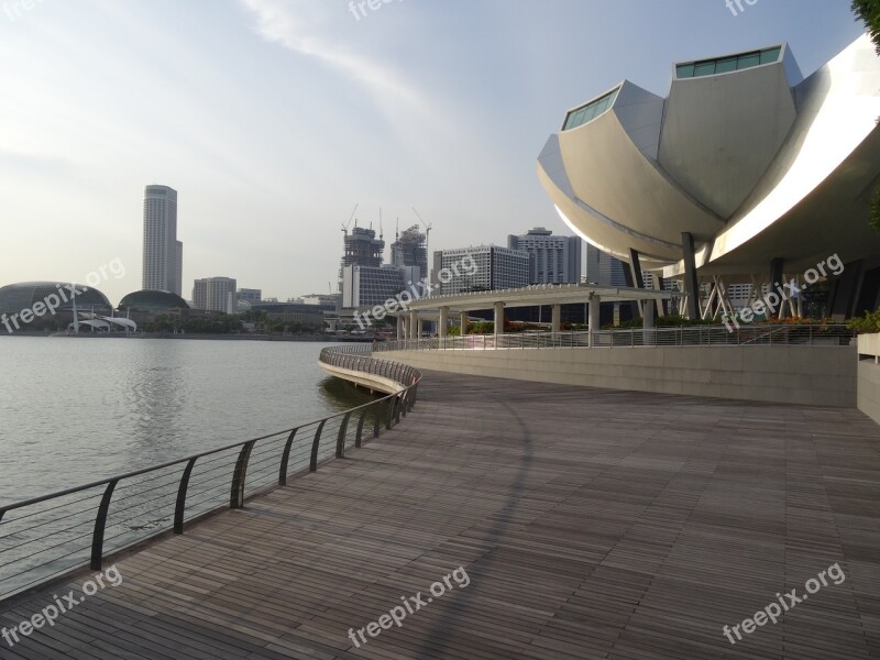 Singapore Asia City State Pier Architecture