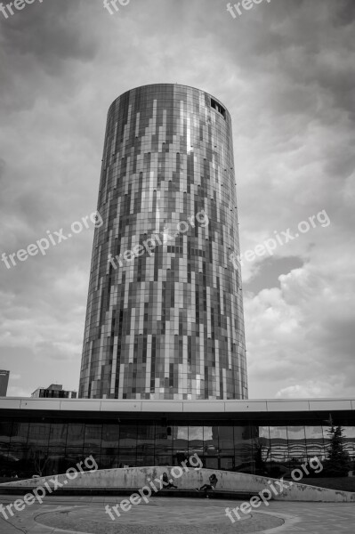 Sky Tower Bucharest Construction Sky Cloud