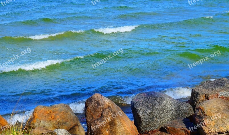 Landscape View Sea Water The Waves