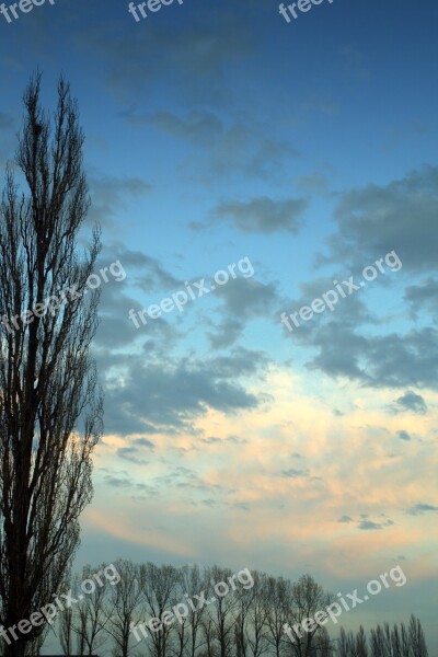 West Poplar Sky Clouds Cloud