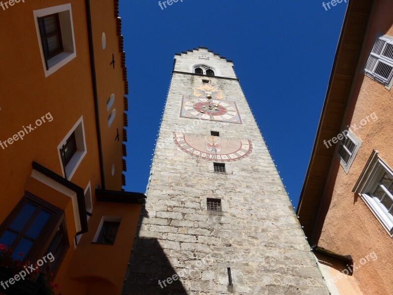 Sterzing South Tyrol Clock Tower Building Historic Center