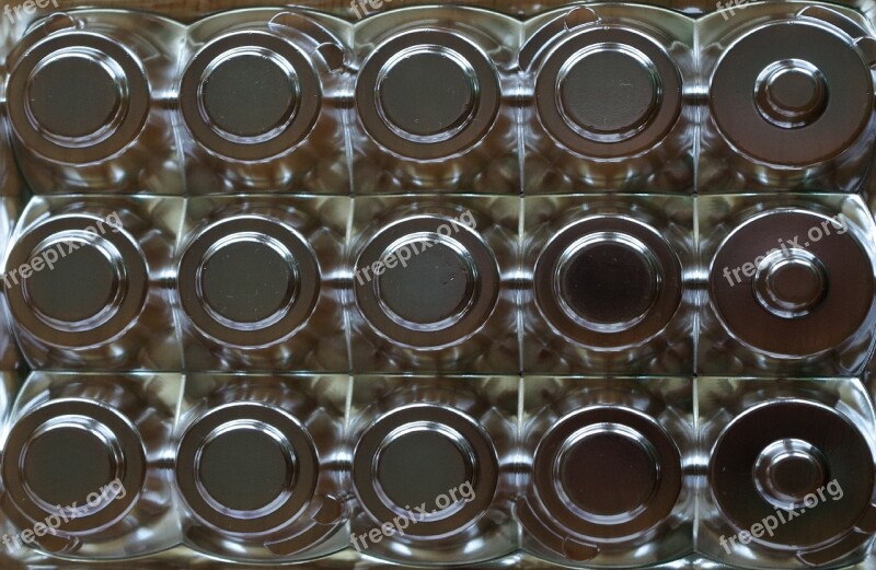 Chocolatetray Plastic Shapes Pattern Circles