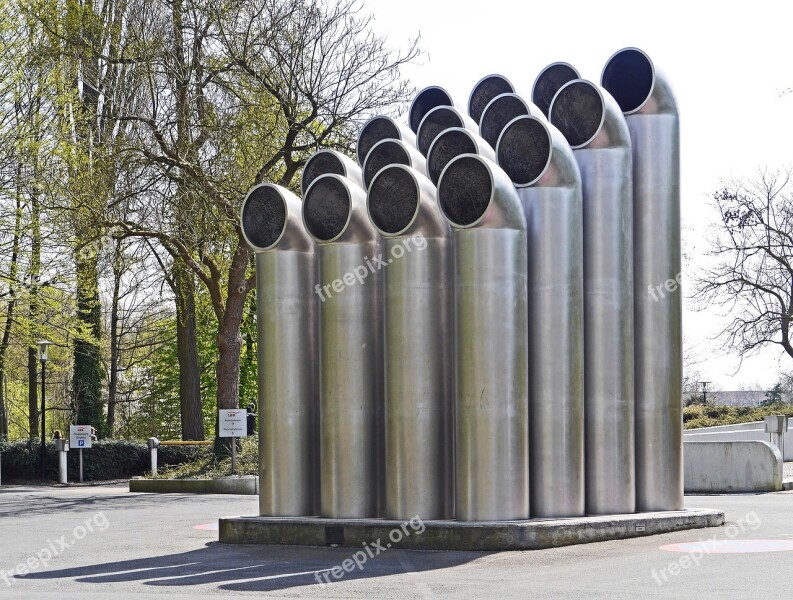 Pipe Sculpture Ventilation Underground Car Park Multistory