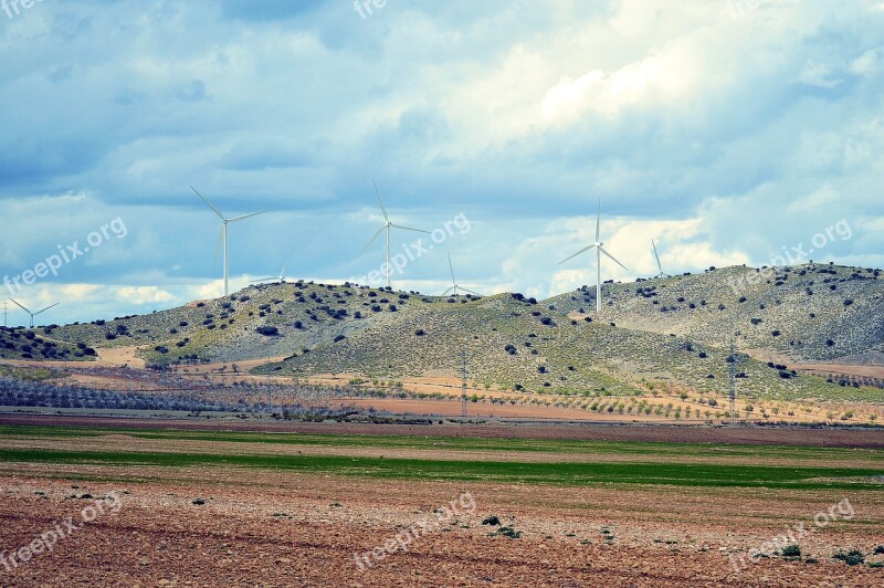 Windmills Field Hills Wind Mill