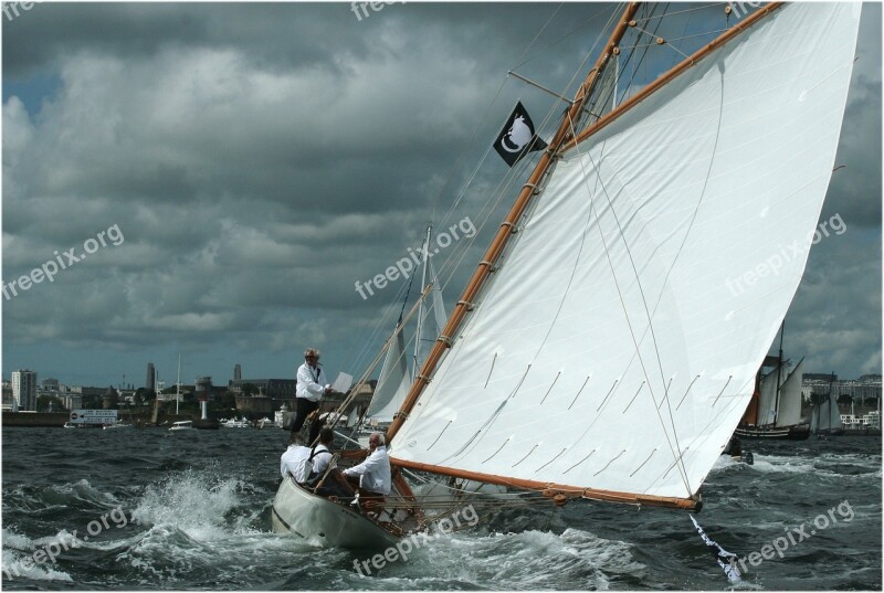 Sailboat Brest 2012 Brest Harbor Old Boats Gathering Free Photos