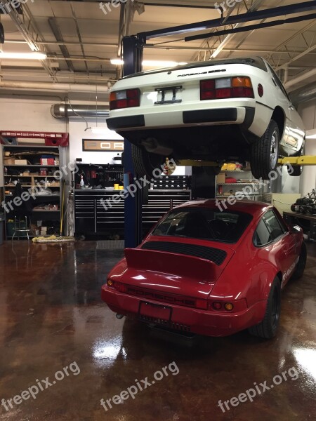 Porsche Car Shop Garage Cool Cars Free Photos