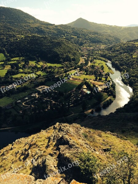 France Mountains Valley River Terrain