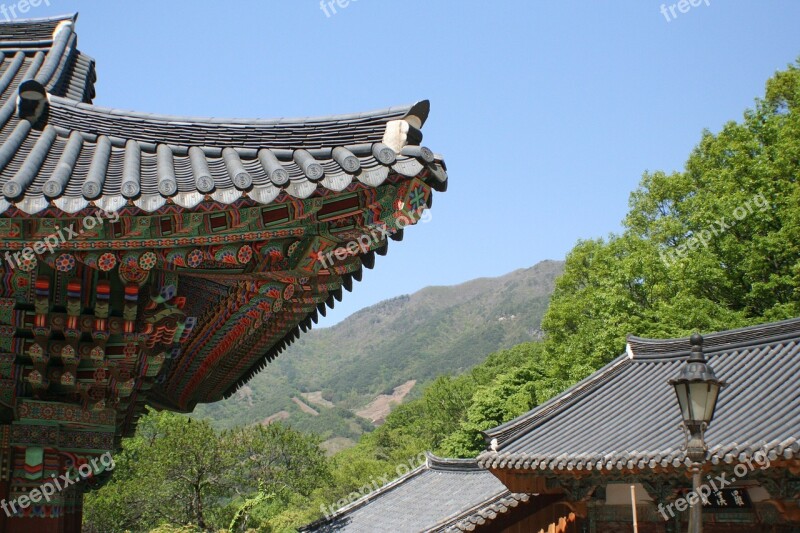 Korea Buddhist Temple Tranquil Free Photos