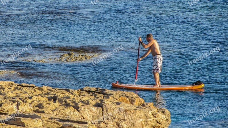 Paddling Paddleboard Activity Adventure Explore