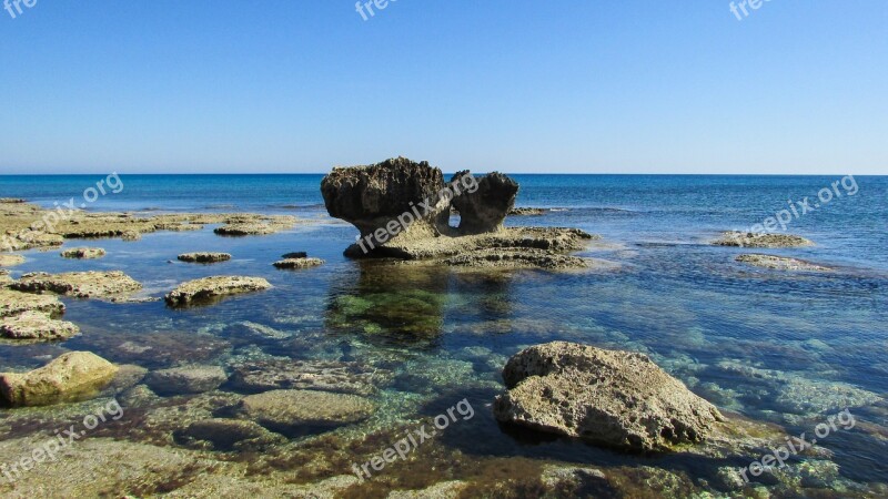 Cyprus Cavo Greko Rocky Coast Clear Crystal