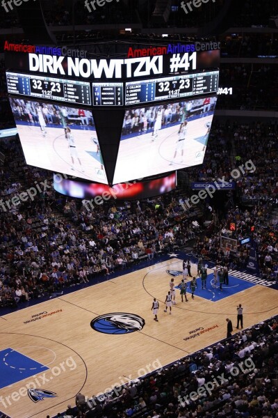 Sport Dallas Mavericks Court Basket