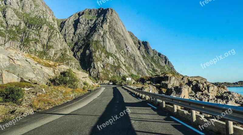 Road Mountains Mountain Road Nature Landscape