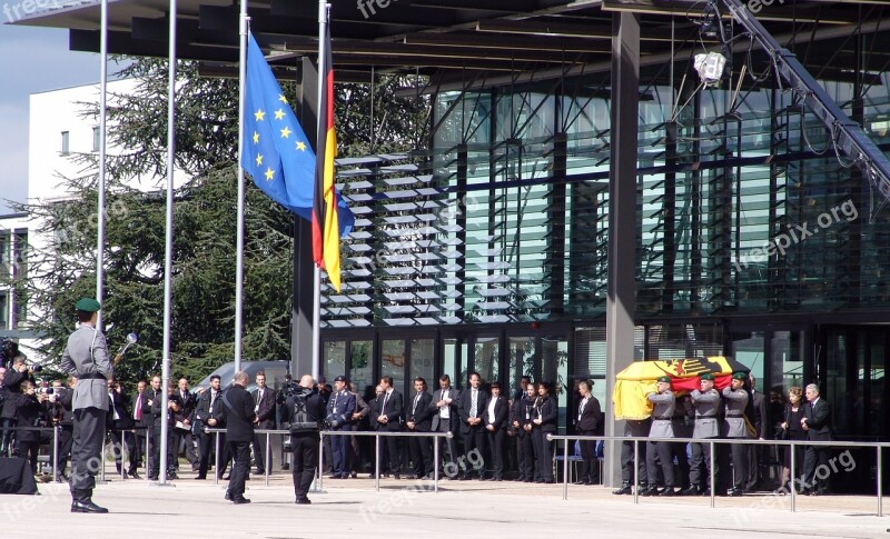 Staatsakt Genscher Hans Dietrich Policy Bonn