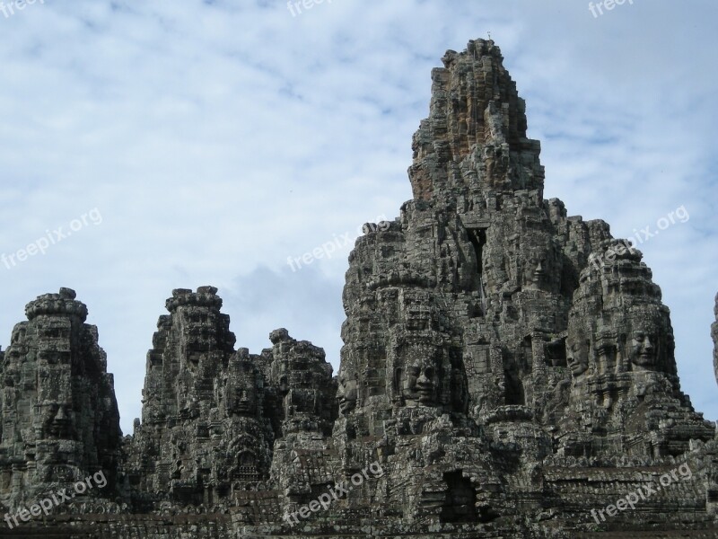 Cambodia Baiao Angkor Thom Free Photos