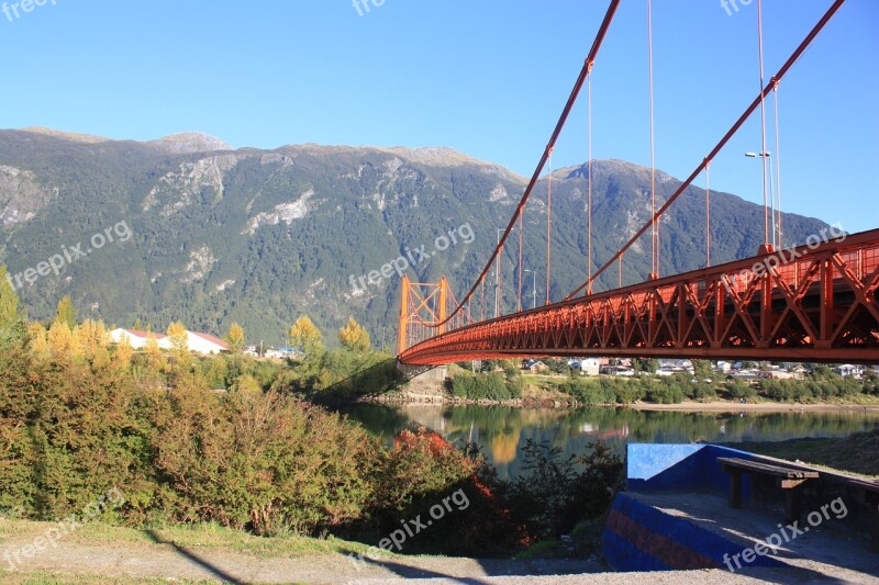 Presidente Ibáñez Bridge Chile Puerto Aysén Extreme South Aisén