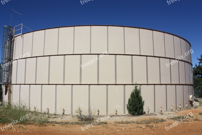 Reservoir Water Tank Sky Holding