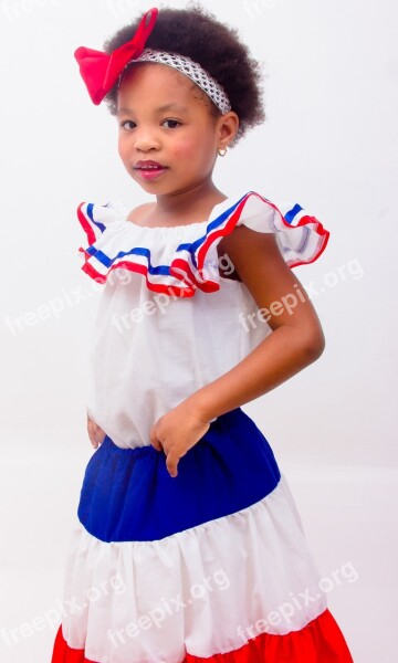 Dominican Girl Dress Dominican Republic Colors