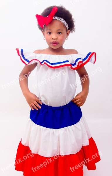 Dominican Girl Dress Dominican Republic Colors