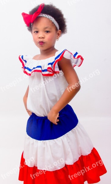 Dominican Girl Dress Dominican Republic Colors