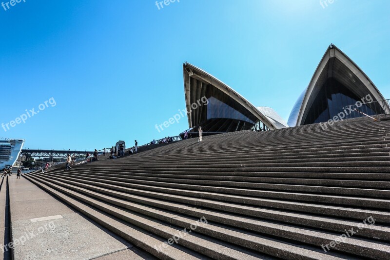 Australia Sydney Opera Blue Day Baiyun