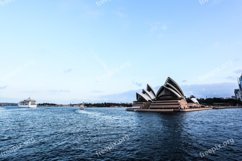 Australia Sydney Opera Blue Day Baiyun