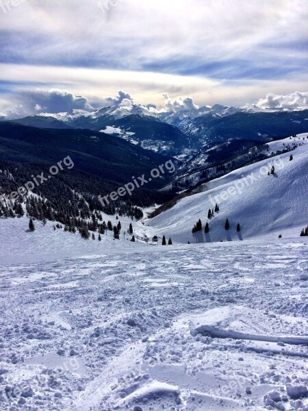 Vail Snow Ski Colorado Winter