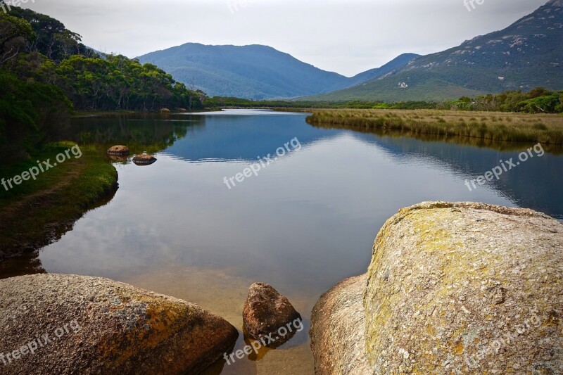 Tidal River Wilsons Promontory Stream Scenery Scenic