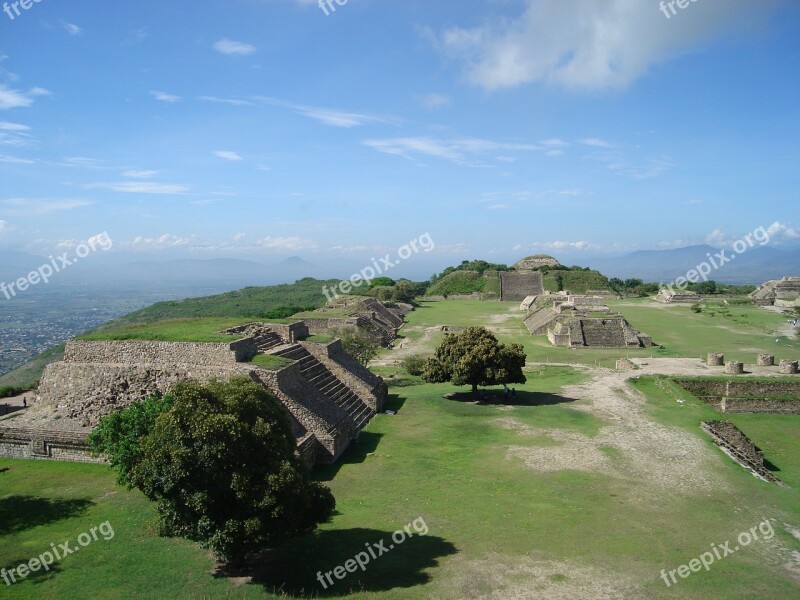 Mexico Pyramids Vacation Archaeology Temple