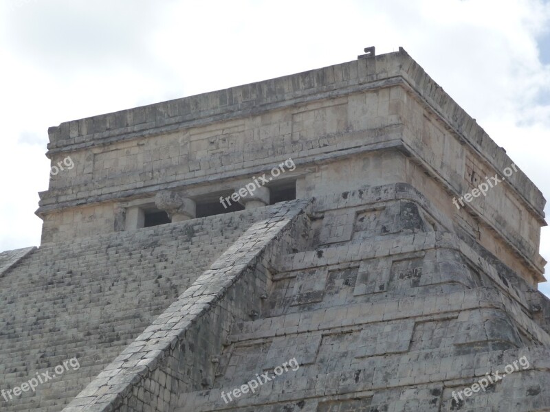 Pyramid Yucatan Mexico Chitz Free Photos