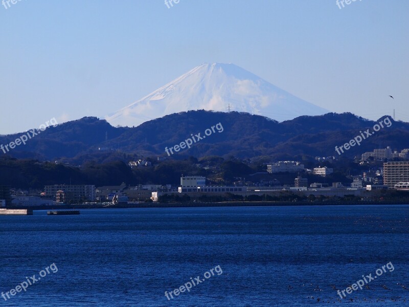 Fuji Mt Fuji Mabori Kaigan Sea Mountain