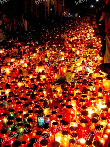 Candles Kraków Pope John Paul Ii Pope Pope's Window