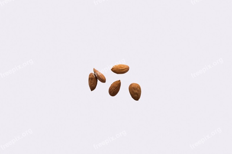 Almond Nuts Kernel Grain Top View