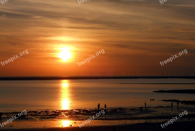 Sunset Lighting Mood Sky Borkum