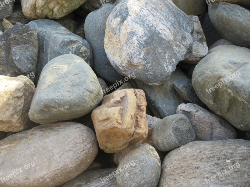 Stones Texture Grey Pebbles Background